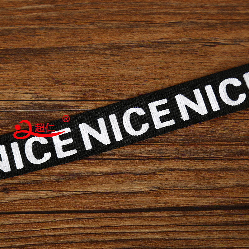 Printing English Alphabet Computer Jacquard Webbing Inelastic Lettering Webbing Lettering Belt In Stock Item Picture