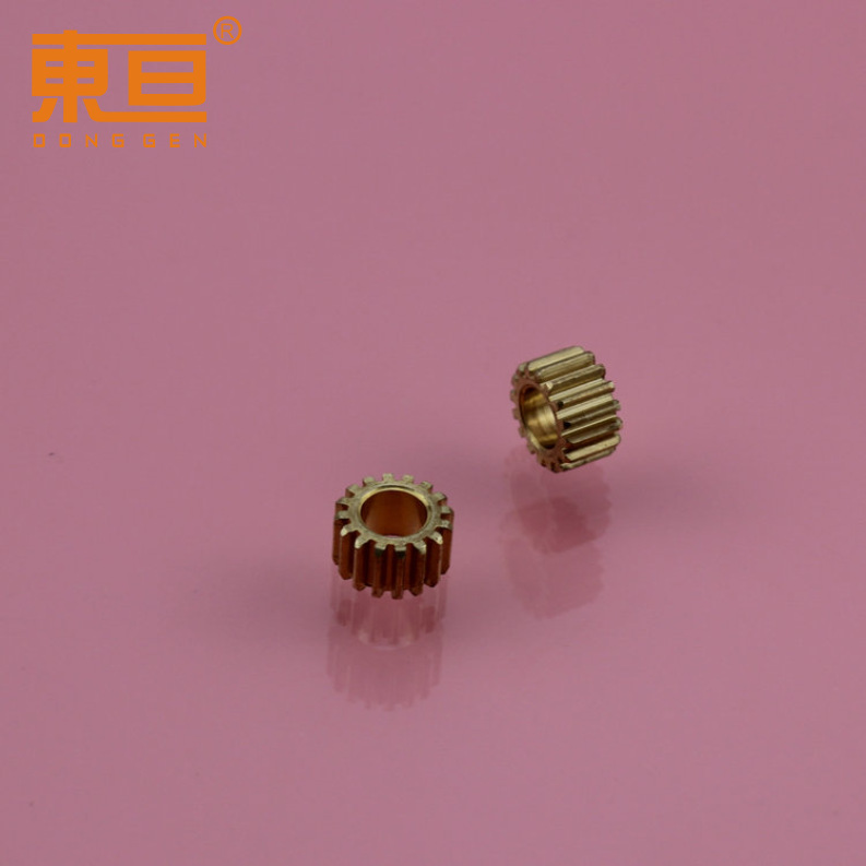 HTCL16 0.5模 电机黄铜齿轮 电机齿轮 玩具配件 科技模型零件
