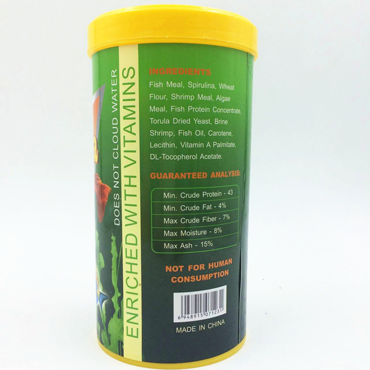 Baojie Spirulina enhanzada flake spirulina cíclidos alien alimento de pescado comida de pescado al por mayor Specification image
