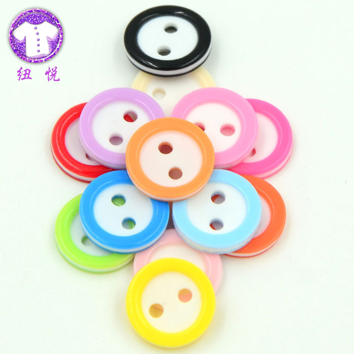 New Joy Clothing Accessories Cartoon buttons, resin children's buttons, thin edges, colorful DIY baby shirt and sweater buttons details Picture