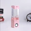 Creative mini fish tank, fountain, water spray, aquarium, led color light, water dance, sound system, laptop, desktop small speaker Application Scenario
