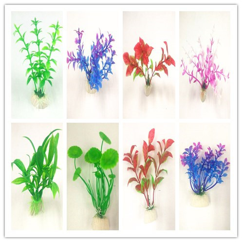 Simulated aquatic plants, aquarium fish tank landscaping, plastic aquatic plants, aquarium craft flowers, decorative aquatic plants