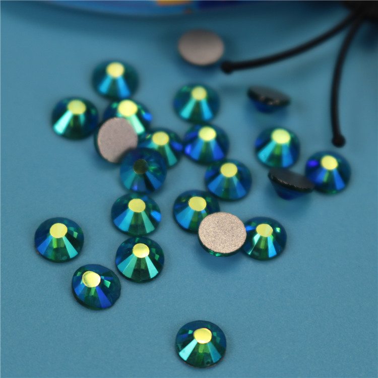 Spot Hole Green Ab Color Blue Zircon Flat Bottom Drill Color Model Complete Diy Mobile Phone Shell Beauty Nail Sticker Drill Specification drawing