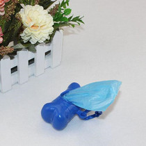 Wholesale cute multicolor bone type pet litter boxes Pet potty pickups with hooks containing pickup trash bags