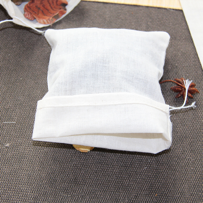15*20Cm Pot Soup Stew Meat Mix Bag Spice Gauze Bag Pure Cotton Brine Bag Filter Bag Chinese Medicine Bag Specification drawing