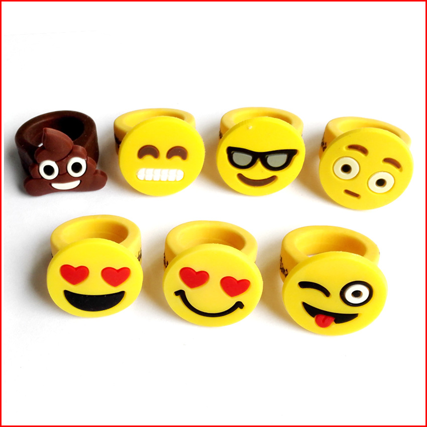 Cross-border best-selling animal and plant cartoon silicone PVC adjustable ring rings for children are available for wholesale from the manufacturer Item Picture