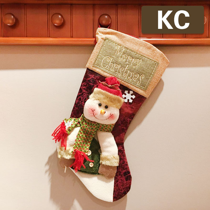Christmas Stocking Gift Bag Christmas Decoration Stocking Christmas Eve Christmas Gift Children's Christmas Tree Pendant Goodie Bag Specification drawing