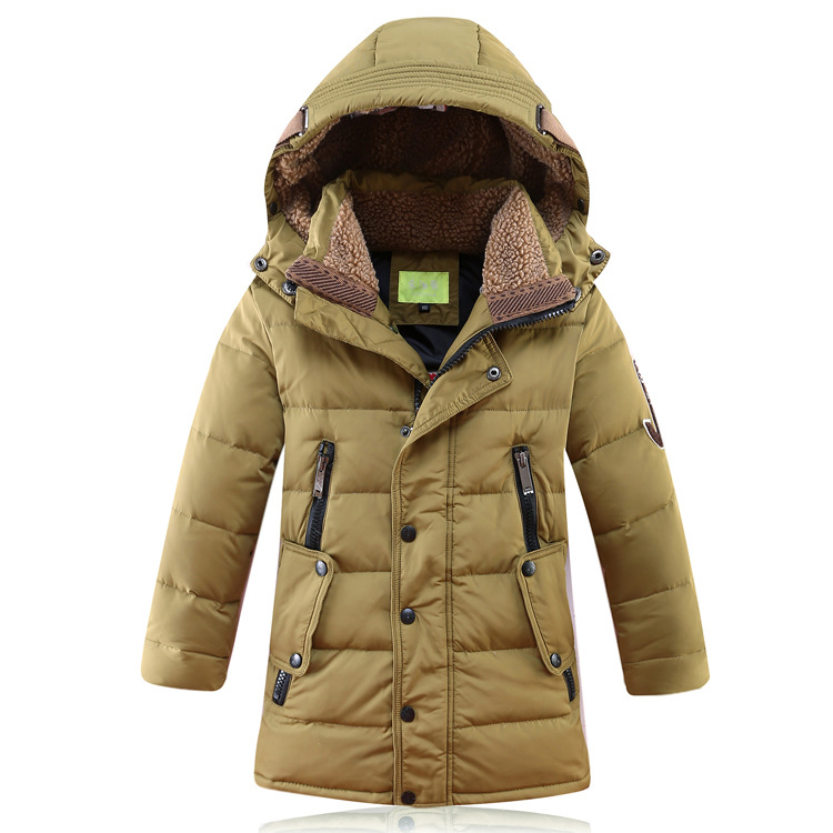 One-piece consignment delivery of children's clothing, mid-length and thickened new styles of children's down jackets for boys, wholesale from large and medium-sized children's winter clothing manufacturers Specification image