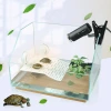 Glass aquarium turtle tank with balcony, small and medium-sized goldfish tank, water and land tank, ecological fish tank manufacturer wholesale Application Scenario