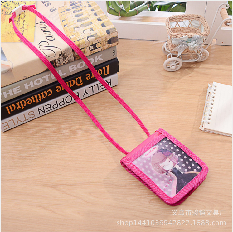 3D拉链立体帆布学生卡包公交车卡套双面多款校卡套配挂绳卡套批发详情图3