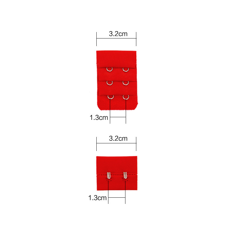Three-row two-button matching mother-child buckle stainless steel bra back buckle 3-row two-button matching underwear hook factory direct sales details Picture
