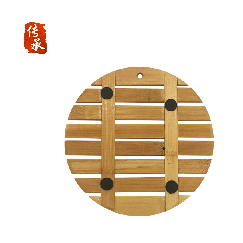 竹制碗垫/圆形竹垫/隔热垫产品图