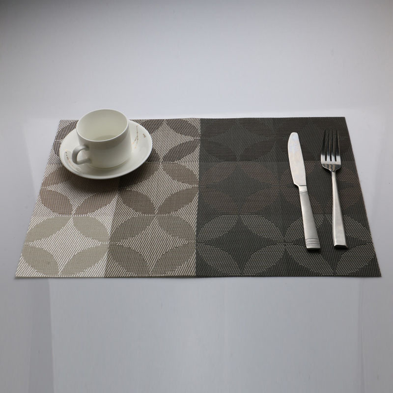 Práctico teslin pvc navidad cobre dinero jacquard hotel western mantel antideslizante lavable posavasos cross border Specification image
