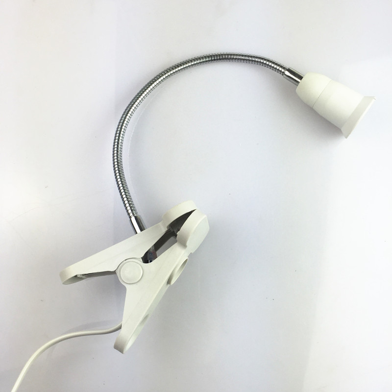 E27 screw-type universal wire-equipped lamp head, two-pin plug, night light clip lamp base with switch, table lamp base Application Scenario