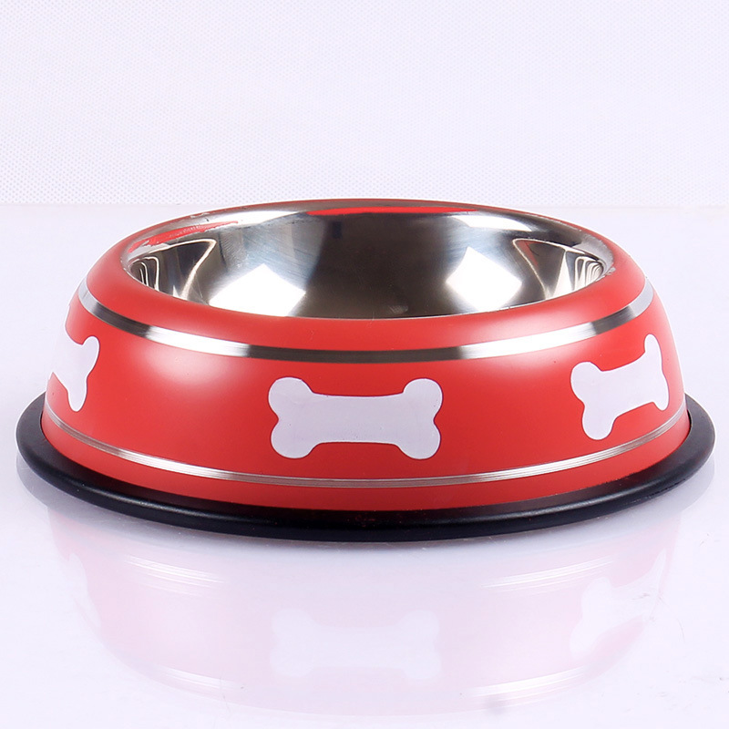 Stainless steel pet bowls, anti-slip dog bowls, pet food bowls, cat and dog bowls, dog supplies wholesale special offer Specification image