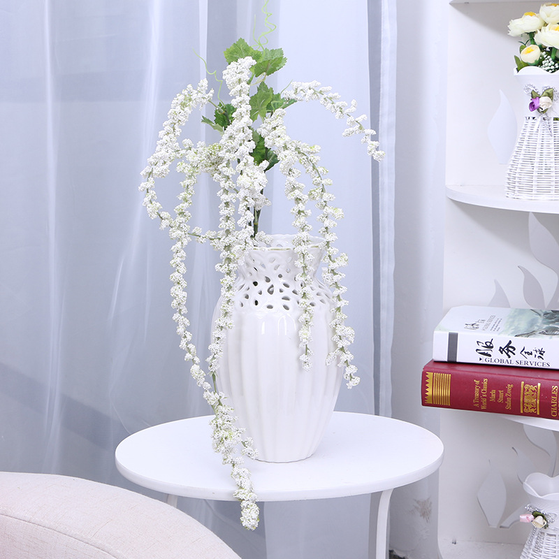 Simulation Necklace Bead Rattan Simulation Flower Fake Flower Vine Simulation Leaf Home Decoration Factory Direct Sales Item Picture