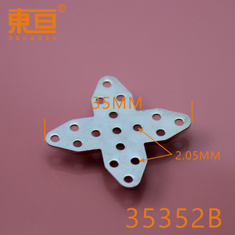 35352B cross-shaped iron sheet toy accessories, popular science accessories, electric building block parts, iron sheets details Picture