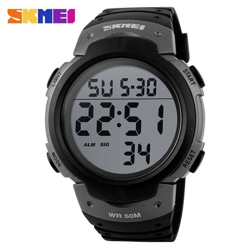 Shike Mei men's watches, fashionable, waterproof, outdoor sports electronic watches, personalized wristwatches, cross-border e-commerce watches details Picture