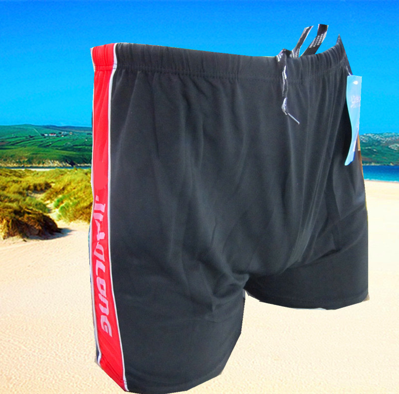 300 pounds can wear oversized men's swimming trunks. Hot spring large-sized men's adult flat-angle swimming trunks are directly supplied by the men's factory Specification image