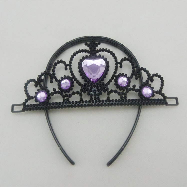 Birthday Crown Children's Princess Plastic crown Split Crown Frozen Crown Plastic plated crown full figure