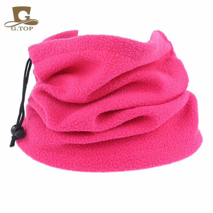 Winter Men's And Women's Outdoor Sports Fleece Bib Riding Mask Multi-Functional Pull Rope Fleece Neck Sleeve Sleeve Cap Specification drawing