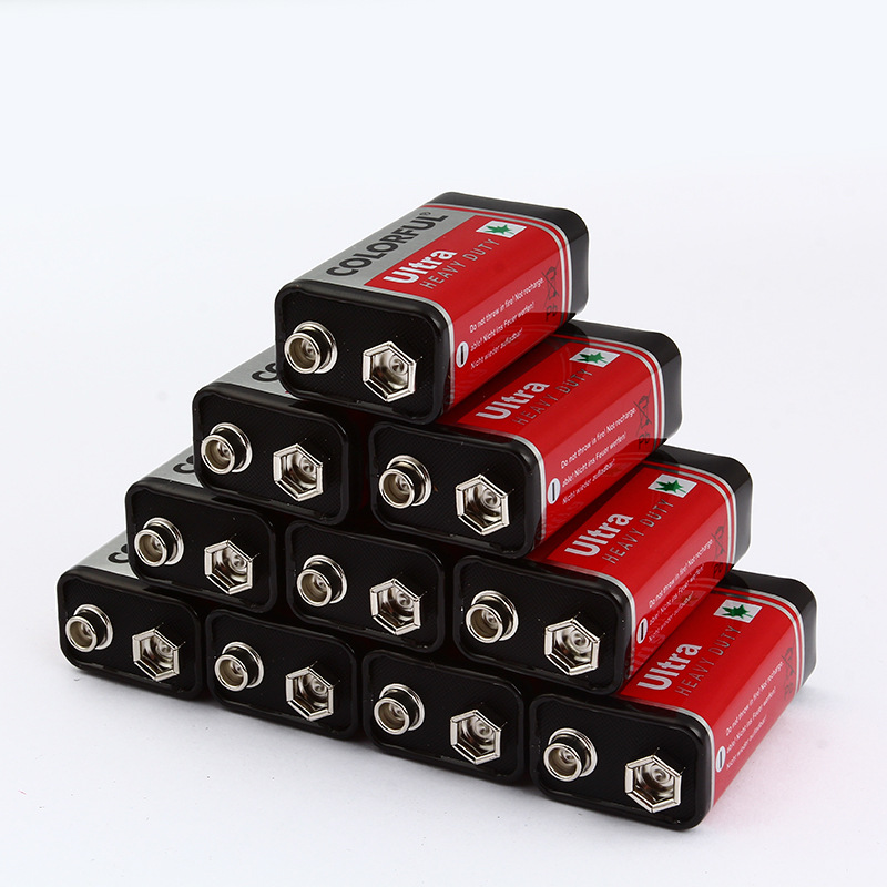 colorful 9V电池 6F22干电池玩具遥控专用干电池厂家批发详情图2