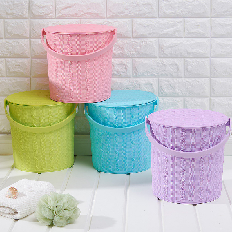New Twist Thread Multi-Function Fishing Bucket Car Wash Bucket 10L Sr0002