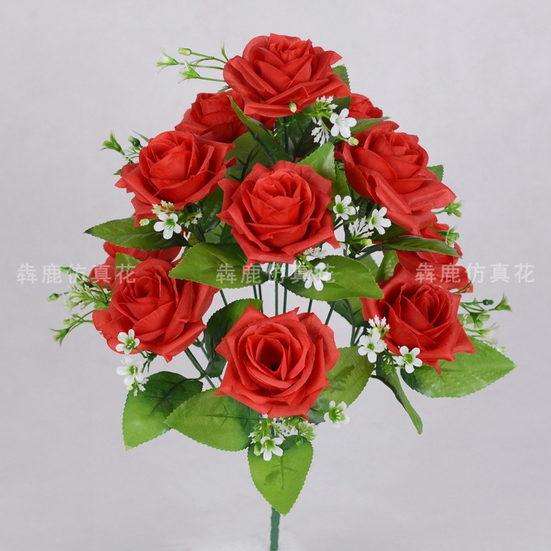 仿真玫瑰花束产品图