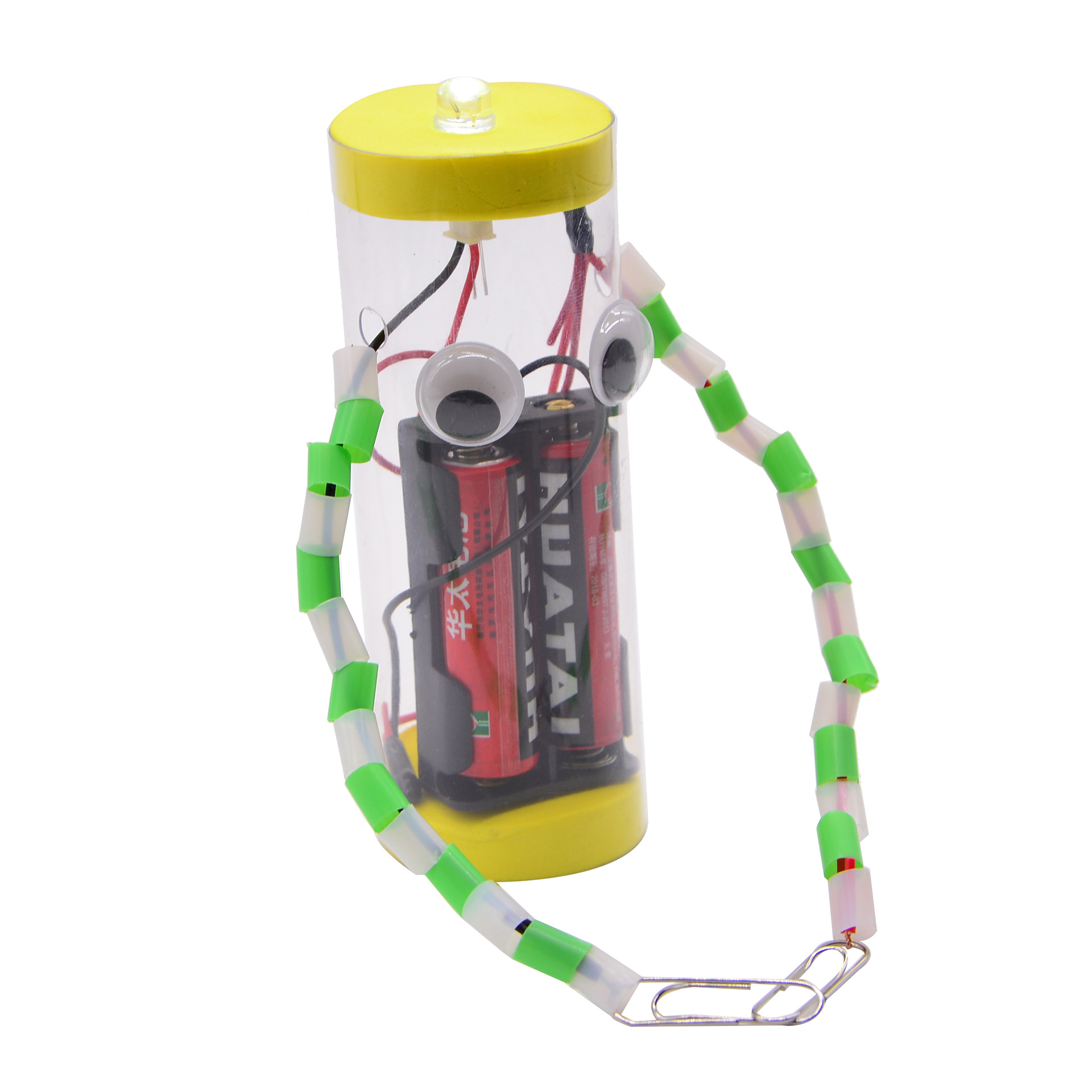The light bulb lit up in the training equipment for the electrical doctor's circuit science experiment - conductor insulator Technology Small Project Specification image