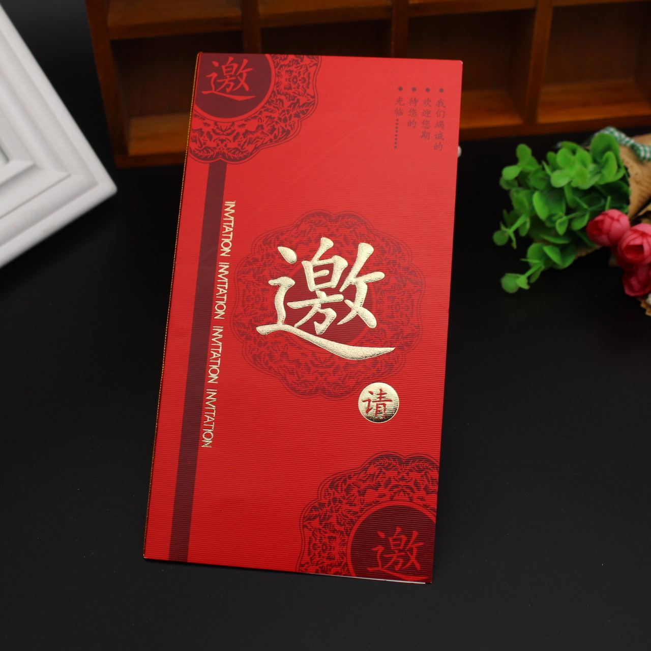 Wholesale business invitations, party invitation letters, creative cocktail parties, annual meetings, housemoving invitations, inner pages, personalized invitations pic 3