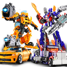 变形玩具模型汽车金刚机器人大黄蜂恐龙钢索手办合金正版儿童男孩儿童玩具