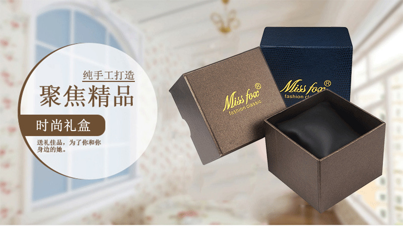 New product recommendation: The inner packaging of the watch box is a brown and dark blue square box pic 1