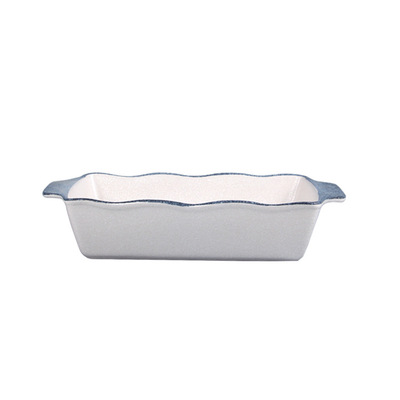 Rectangular ceramic baking bowl, double-ear rice baking plate, baking mold, oven-specific pasta lasagna baking tray, large size Application Scenario