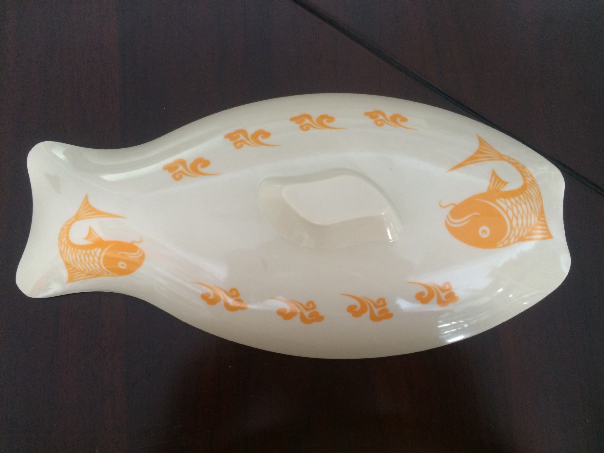 新款出口非洲工厂定制米黄料A1密胺盖碗12寸14“鱼碗美耐皿碗带盖详情图4