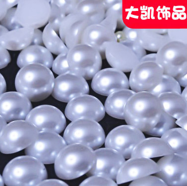 New Korean high-brightness 4-18MM non-porous round pearl imitation pearl accessory earrings diy imitation pearl jewelry Item Picture