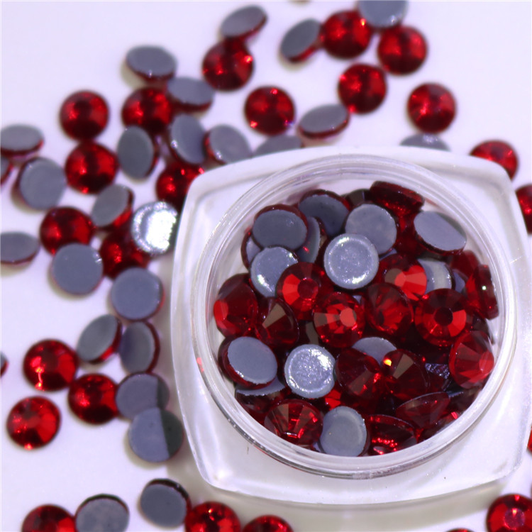 Red Color Glass Hot Diamond Manufacturers Spot Diy Nail Clothing Accessories Flat Rhinestones Wholesale Item Picture