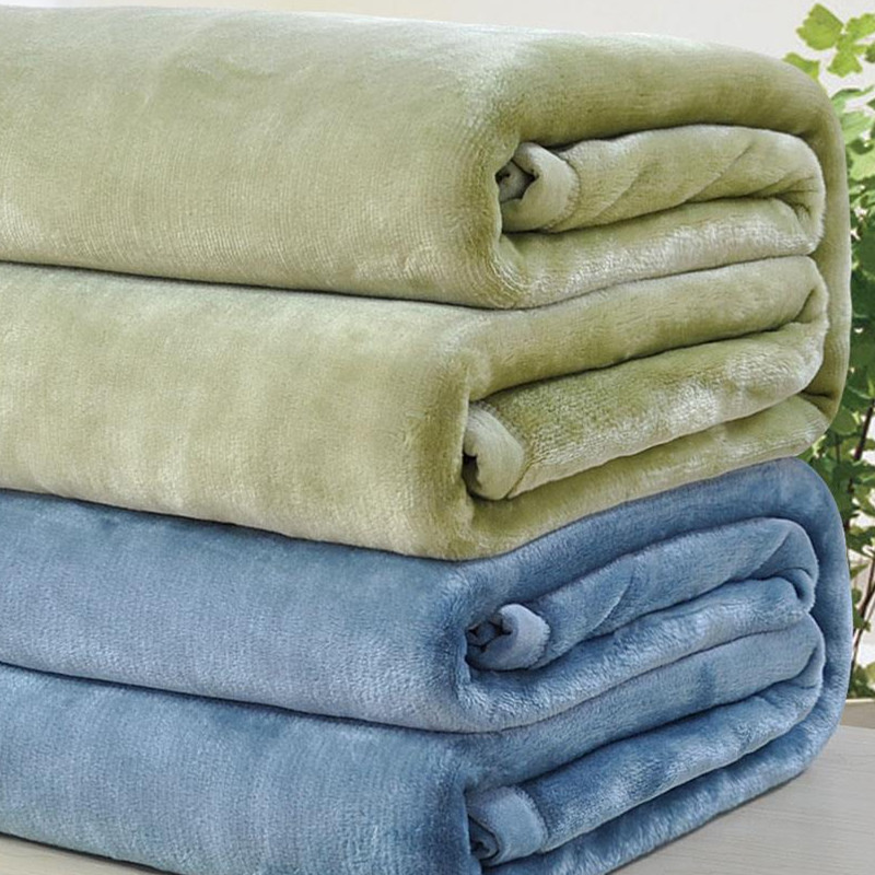 Nap Blanket Flannel Solid Color Blanket Blanket Nap Air Conditioning Blanket Foreign Trade Tail Clearance Treatment Bedding