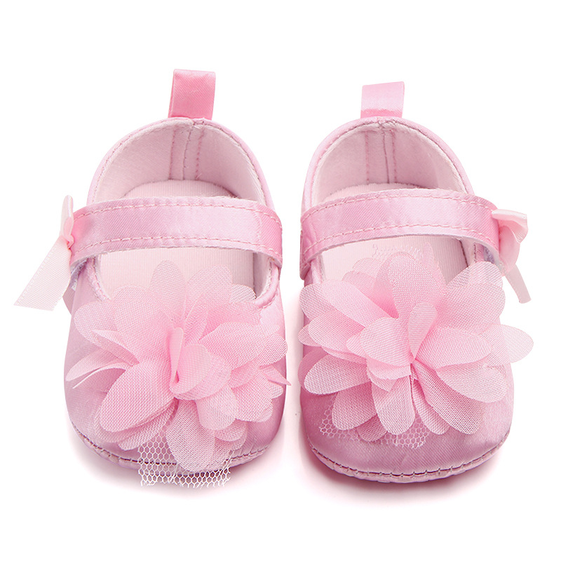 Primavera y otoño nueva mujer bebé bebé zapatos arco flor princesa niño zapatos D0712 Item Picture