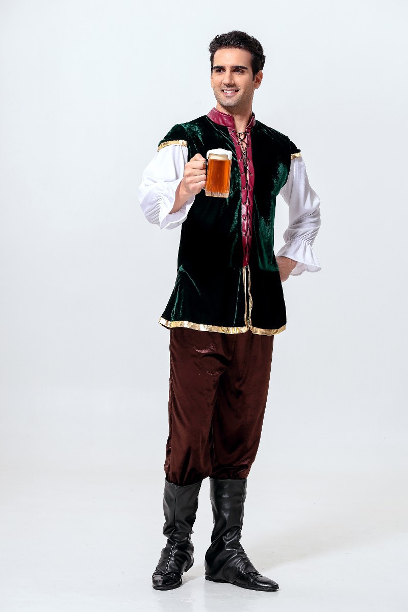 Halloween adult male cosplay costume Oktoberfest costume Arab prince character performance costume Item Picture
