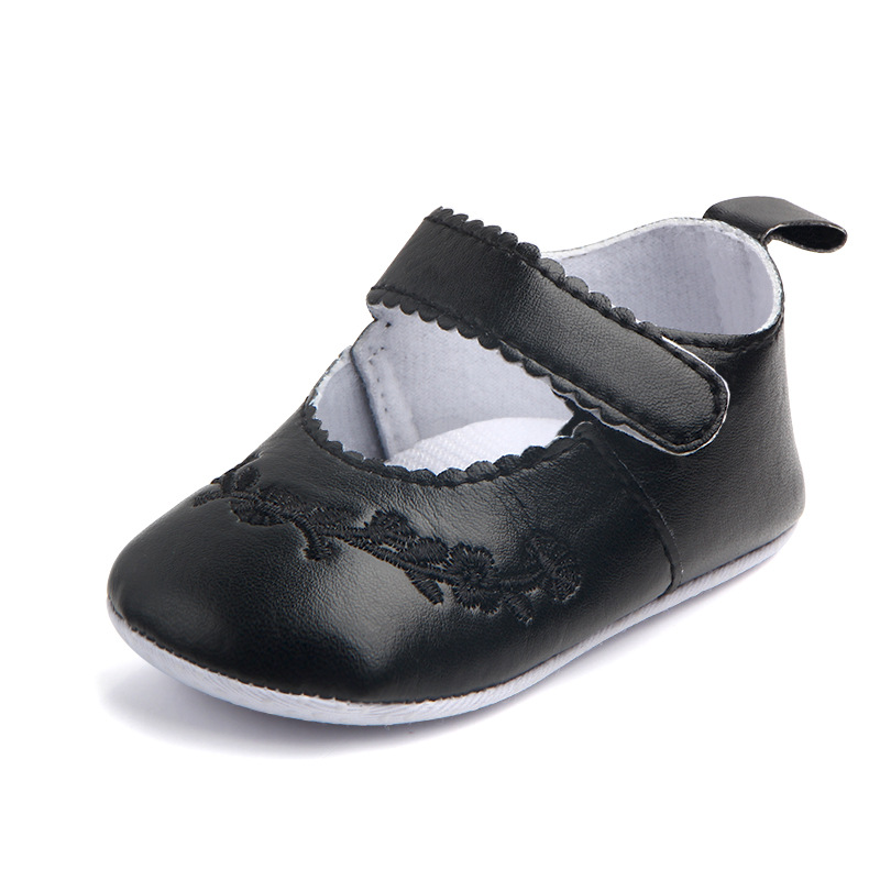 Wholesale eco-friendly PU embroidered baby shoes for foreign trade, 0-1 year old toddler shoes, 1650 Item Picture