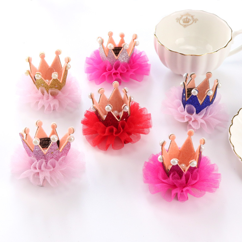 Sisi Children's Hair Clip Princess Crown Crown Lace Super Fairy Pearl Korean Baby Girls Hair Accessories Headpiece Application Scenario