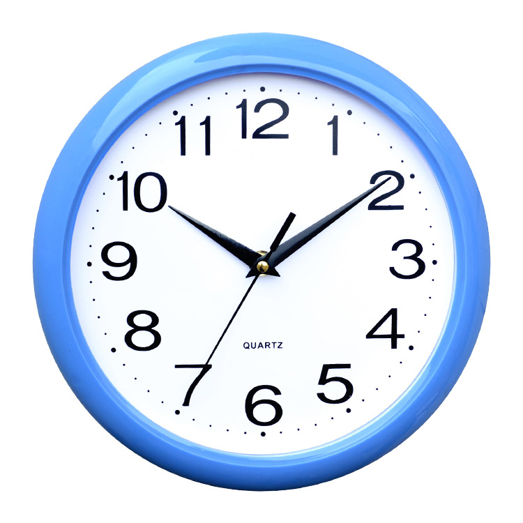 Simple Fashion 10 Inch Round Plastic Wall Clock Advertising Clock Living Room Bedroom New Yada Ne-1692 Factory Direct Sales