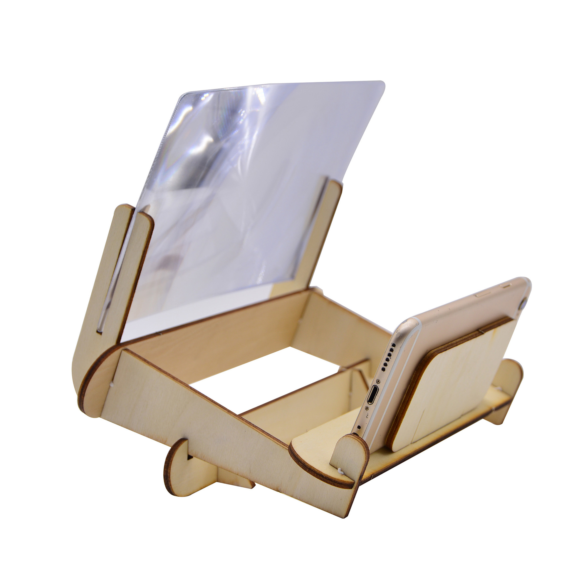 Optical experiment, science and technology small project, experimental toy, 3D stereoscopic cinema, Fresnel lens experiment