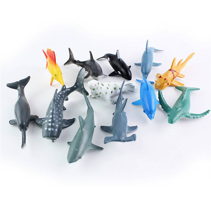 海洋动物仿真模型 跨境24款企鹅鲨鱼鲸鱼海星儿童玩具工厂批发详情图4