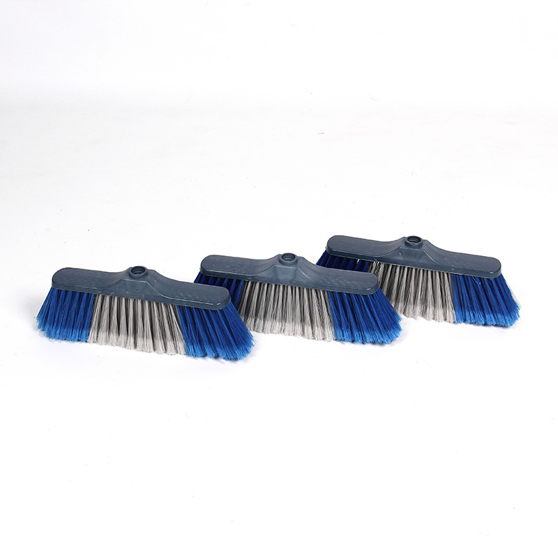 厂家直销优质塑料扫把头 家居日用开绒清洁扫帚 可配木杆扫把