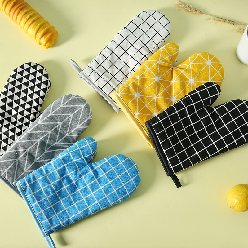 Cotton And Hemp Baking Gloves Microwave Oven Gloves Heat Insulation Gloves Hot Oven Gloves Wholesale Manufacturers details Picture