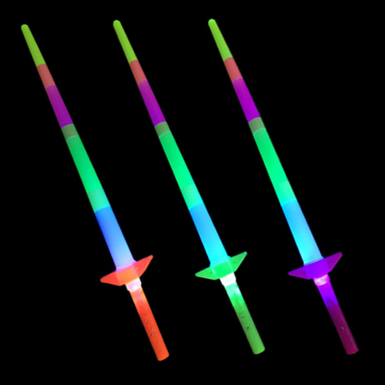 Luminosos cuatro secciones de la venta caliente gran tamaño shrink rod rod brillante stick flash stick cuatro secciones retráctil palo fluorescente al por mayor Item Picture