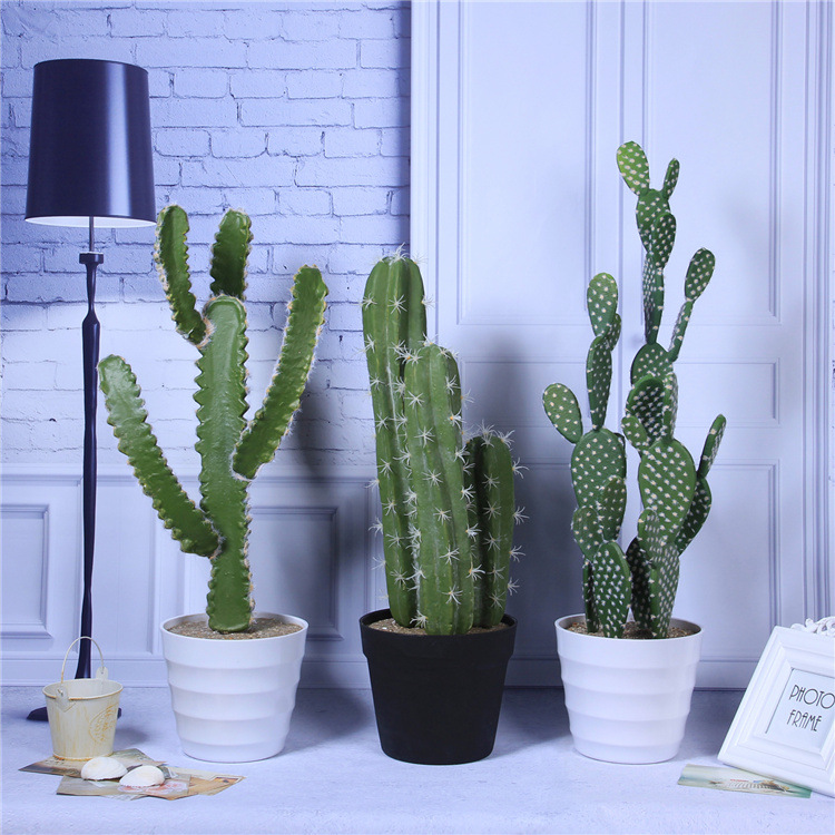Simulation Cactus Indoor Plant Potted Fairy Column Man Fake Prickly Pear Succulent Plant Small Bonsai Specification drawing