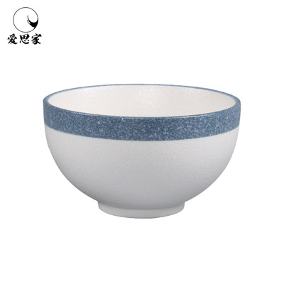 Factory direct sales and wholesale of foreign trade ceramic tableware, porcelain, Japanese and Korean style snowflake glaze ceramic bowls, Chinese bowls and rice bowls Specification image