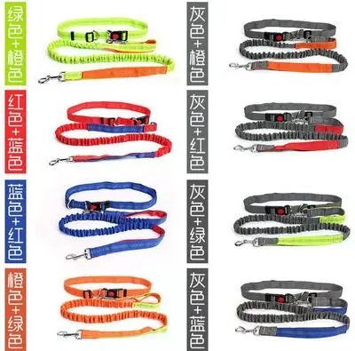 Amazon Pet Leash Portable Running Reflective Double Retractable Dog Leash Dog Chain Leash Pet Supplies